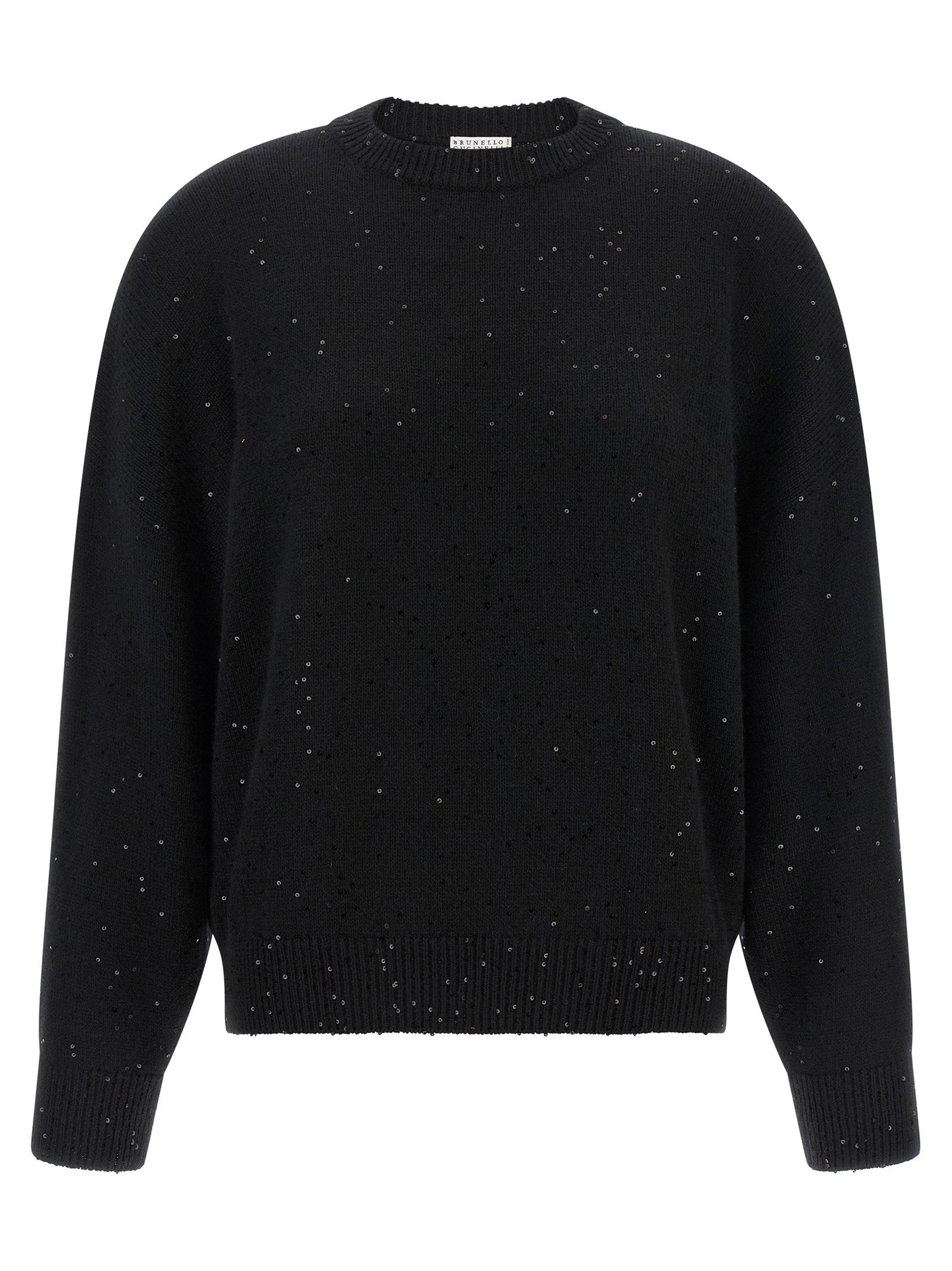 Brunello Cucinelli Diamante Sweater Black  