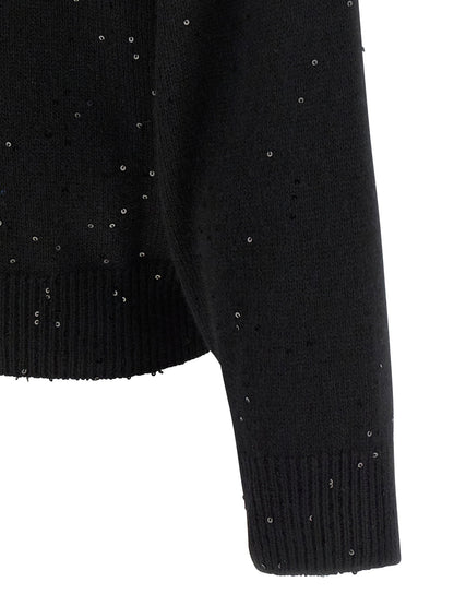 Brunello Cucinelli Diamante Sweater Black  