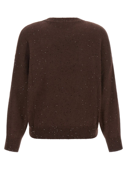 Brunello Cucinelli Diamante Sweater Brown