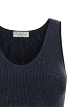 Brunello Cucinelli Sparkling Tank Top Blue