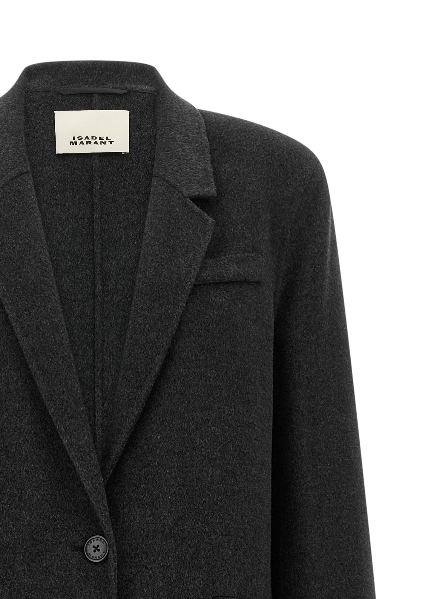 Isabel Marant Chelsea Coat Gray