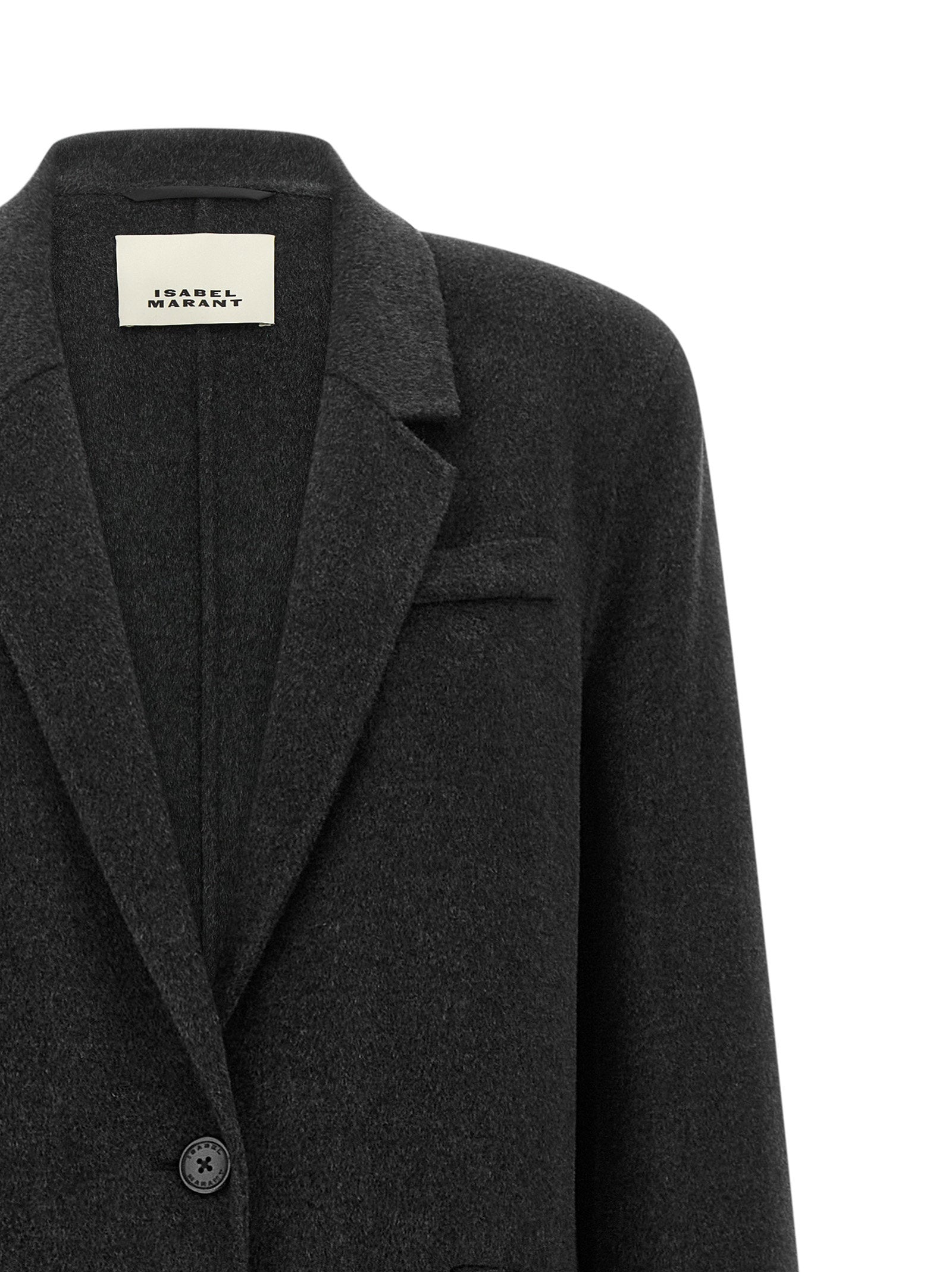 Isabel Marant Chelsea Coat Gray