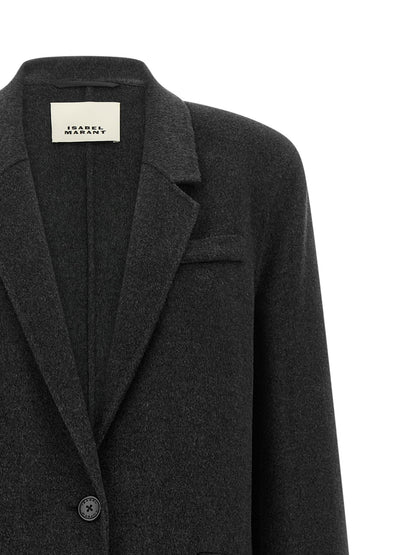 Isabel Marant Chelsea Coat Gray
