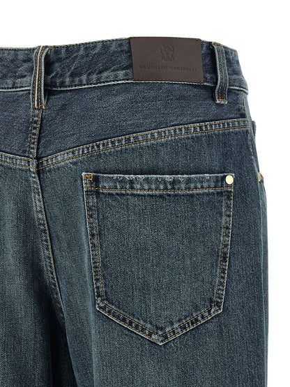 Brunello Cucinelli Contemporary Loose Jeans Blue