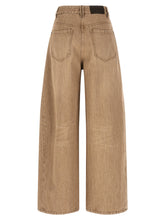 Brunello Cucinelli Wide Jeans Beige