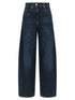 Brunello Cucinelli Wide Barrel Full Lenght Jeans Blue