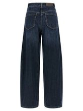Brunello Cucinelli Wide Barrel Full Lenght Jeans Blue