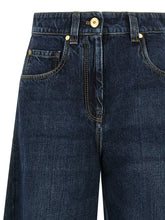 Brunello Cucinelli Wide Barrel Full Lenght Jeans Blue