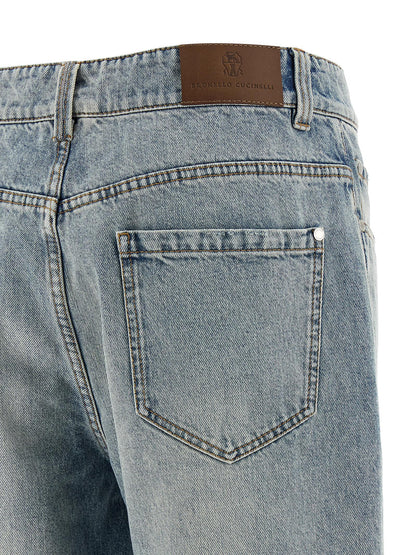 Brunello Cucinelli Retro Jeans Light Blue