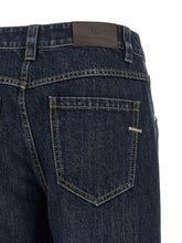 Brunello Cucinelli Shiny Bartack Jeans Blue
