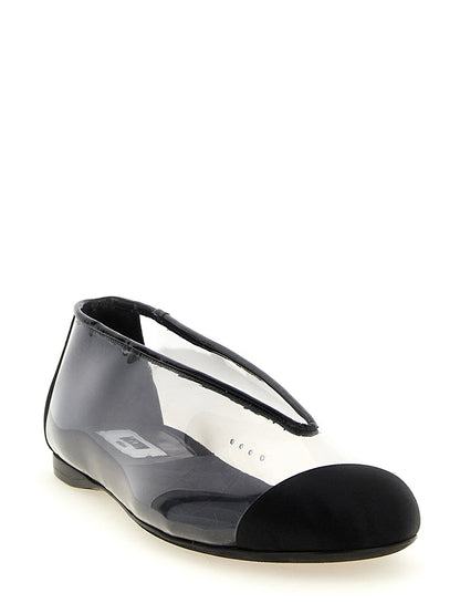 Moschino Pvc Ballet Flats Black