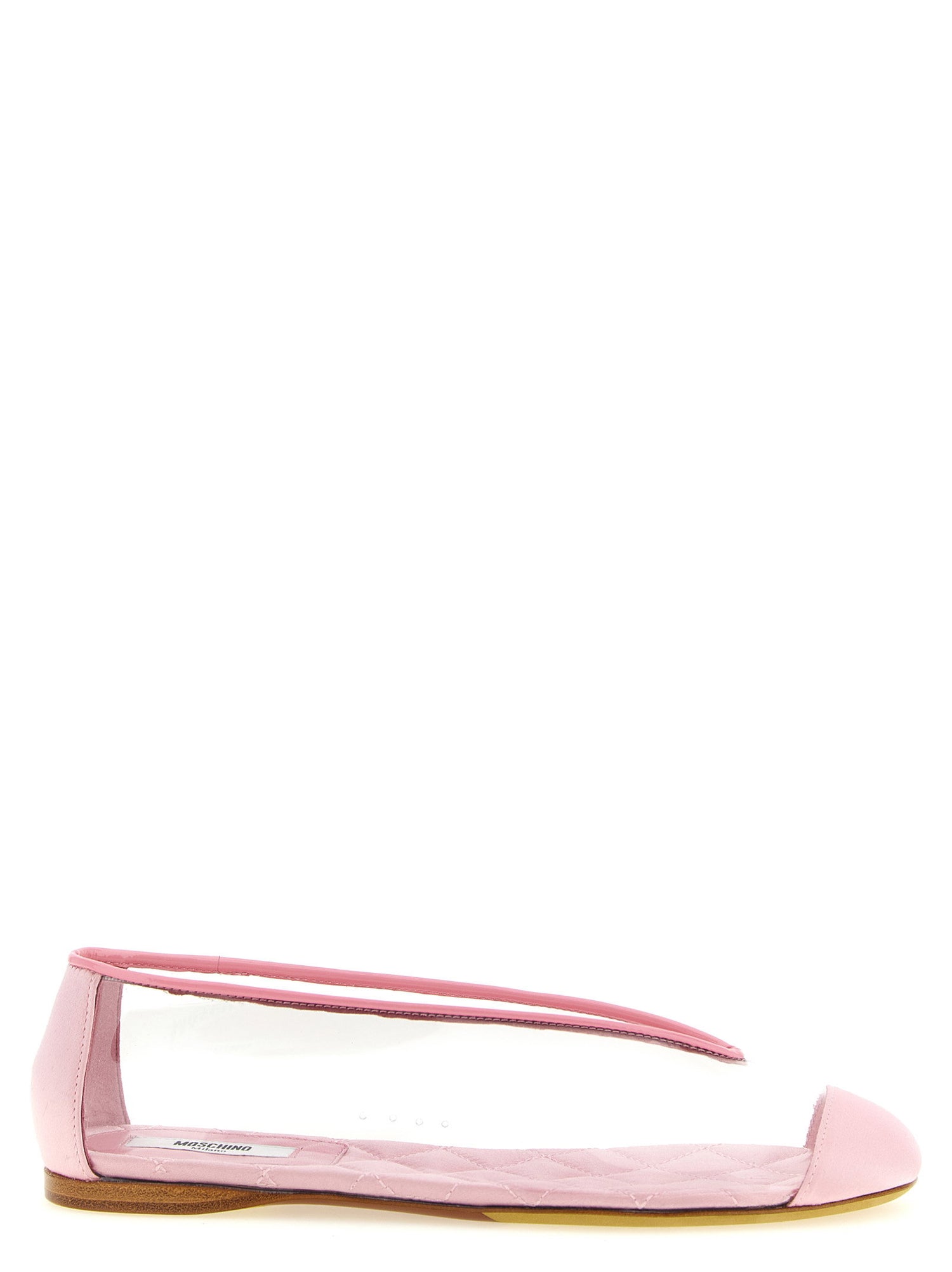Moschino Pvc Ballet Flats Pink