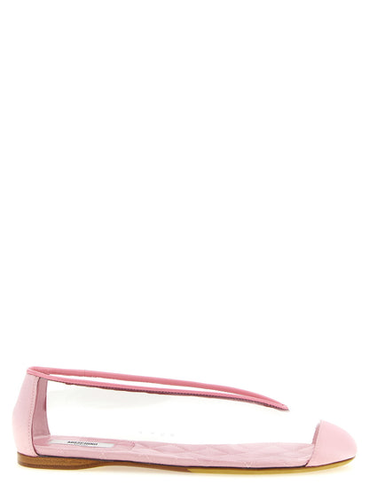 Moschino Pvc Ballet Flats Pink