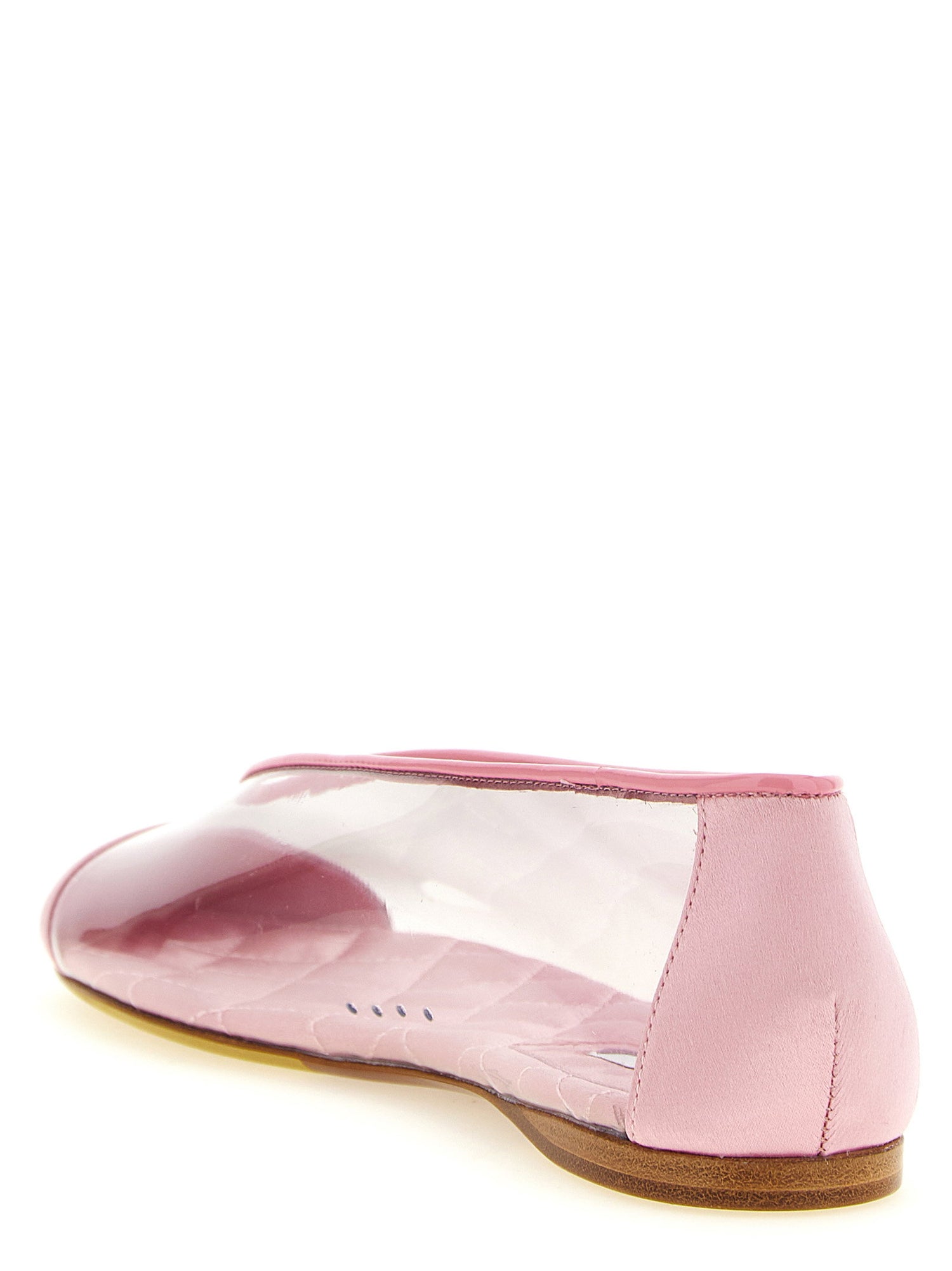 Moschino Pvc Ballet Flats Pink