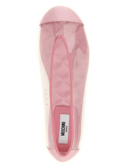 Moschino Pvc Ballet Flats Pink