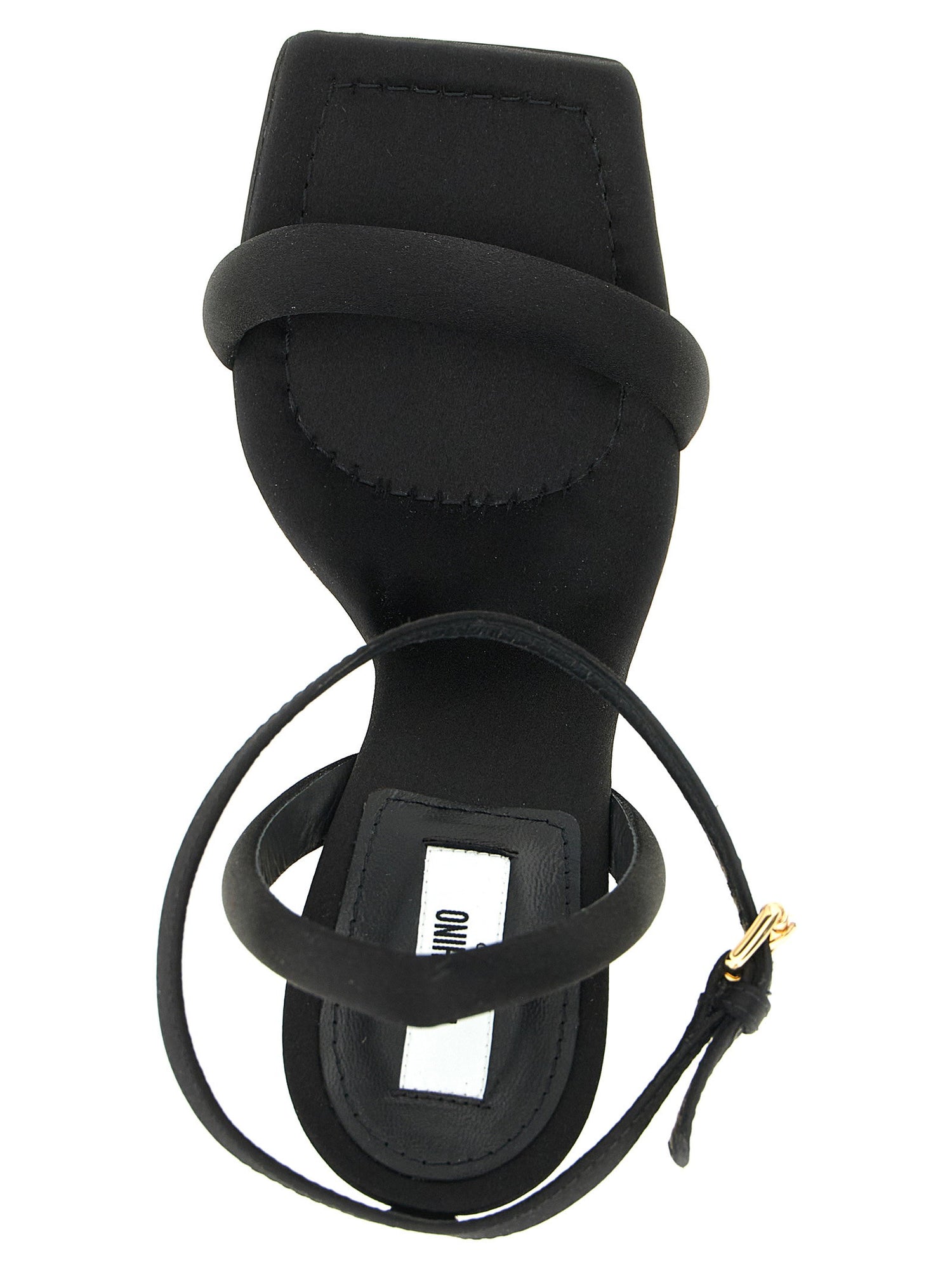 Moschino Satin Sandals Black