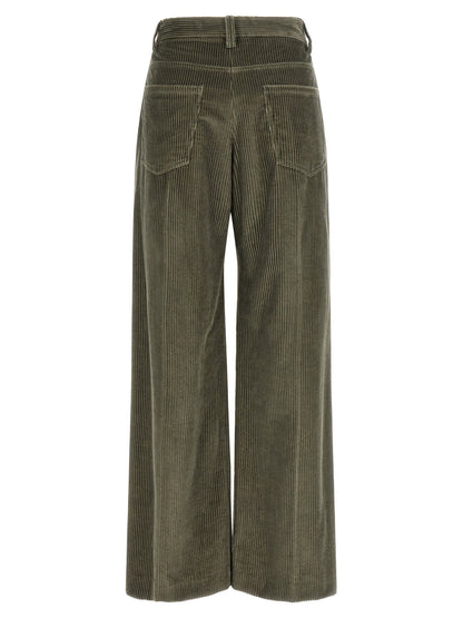Brunello Cucinelli Corduroy Trousers Green