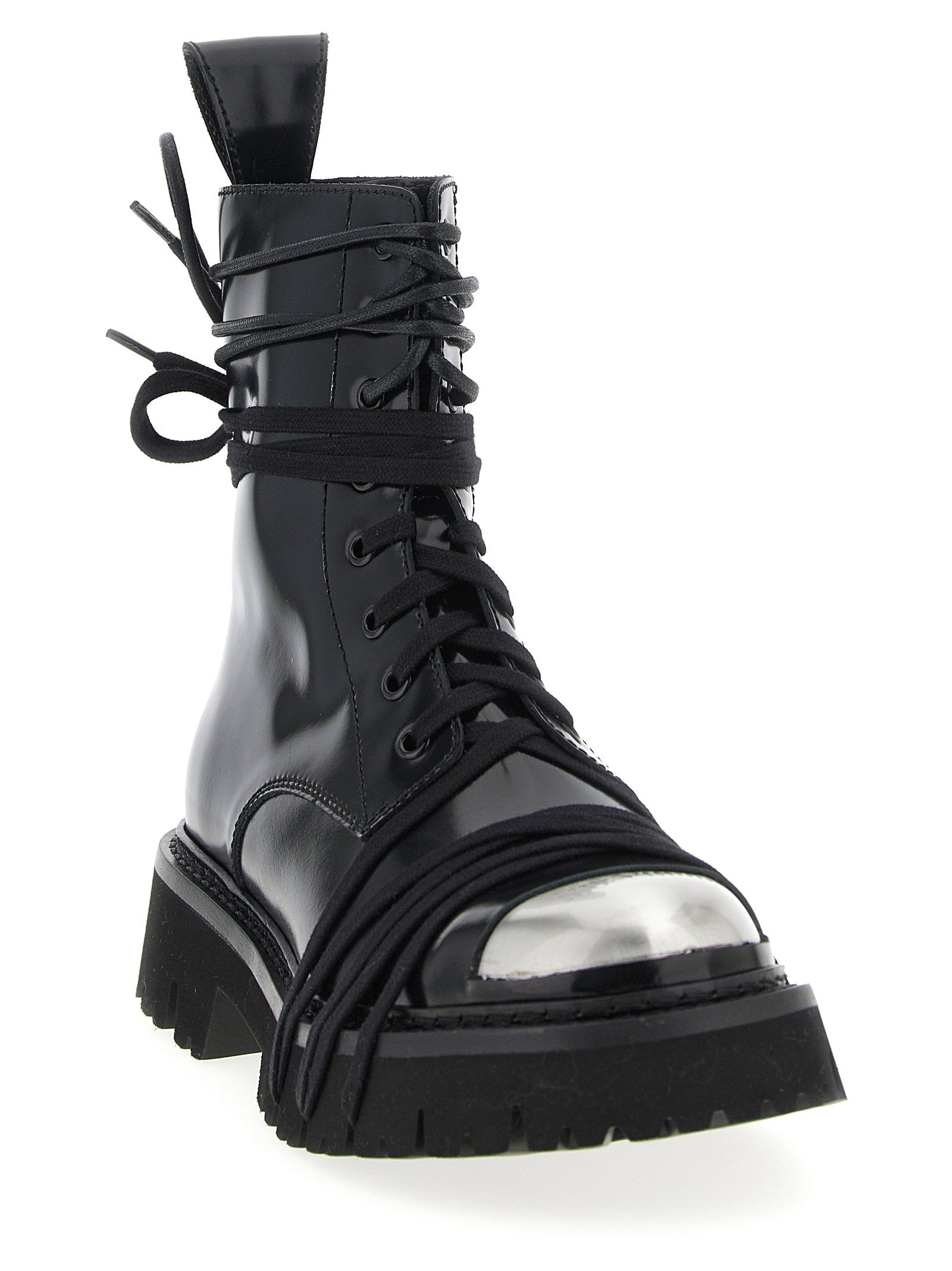 Moschino Combat Combat Boots Black