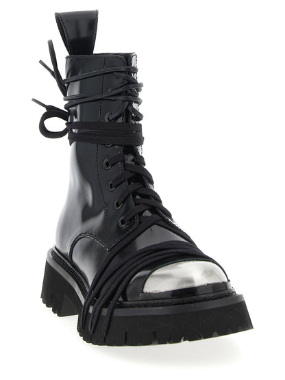 Moschino Combat Combat Boots Black