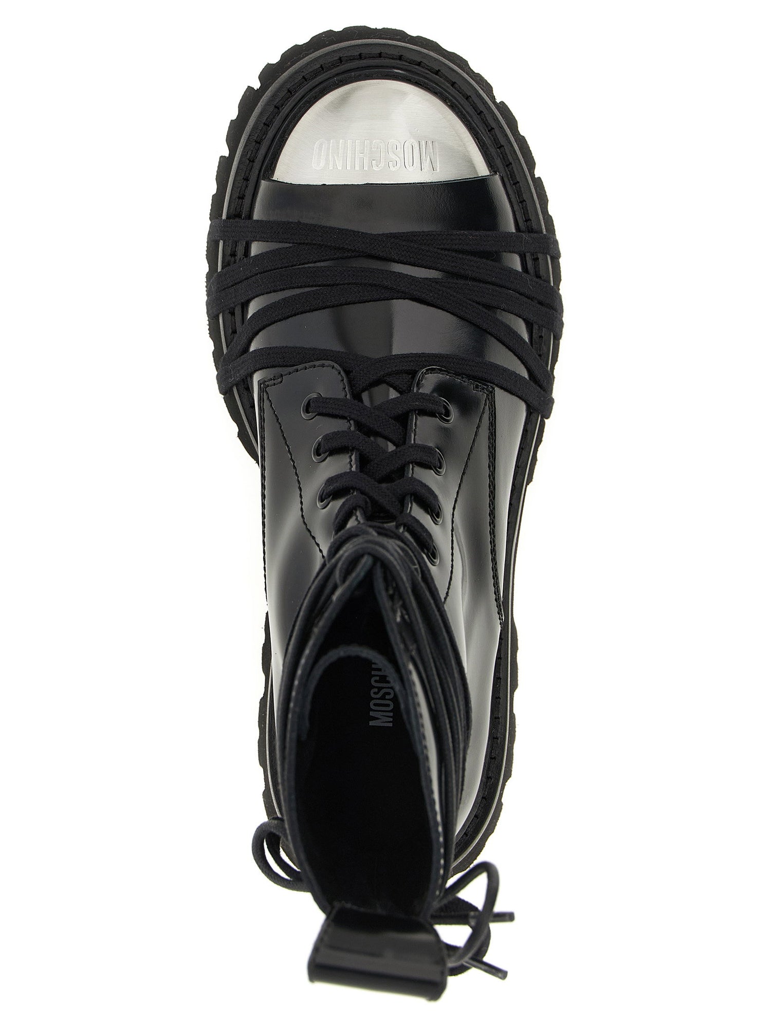 Moschino Combat Combat Boots Black