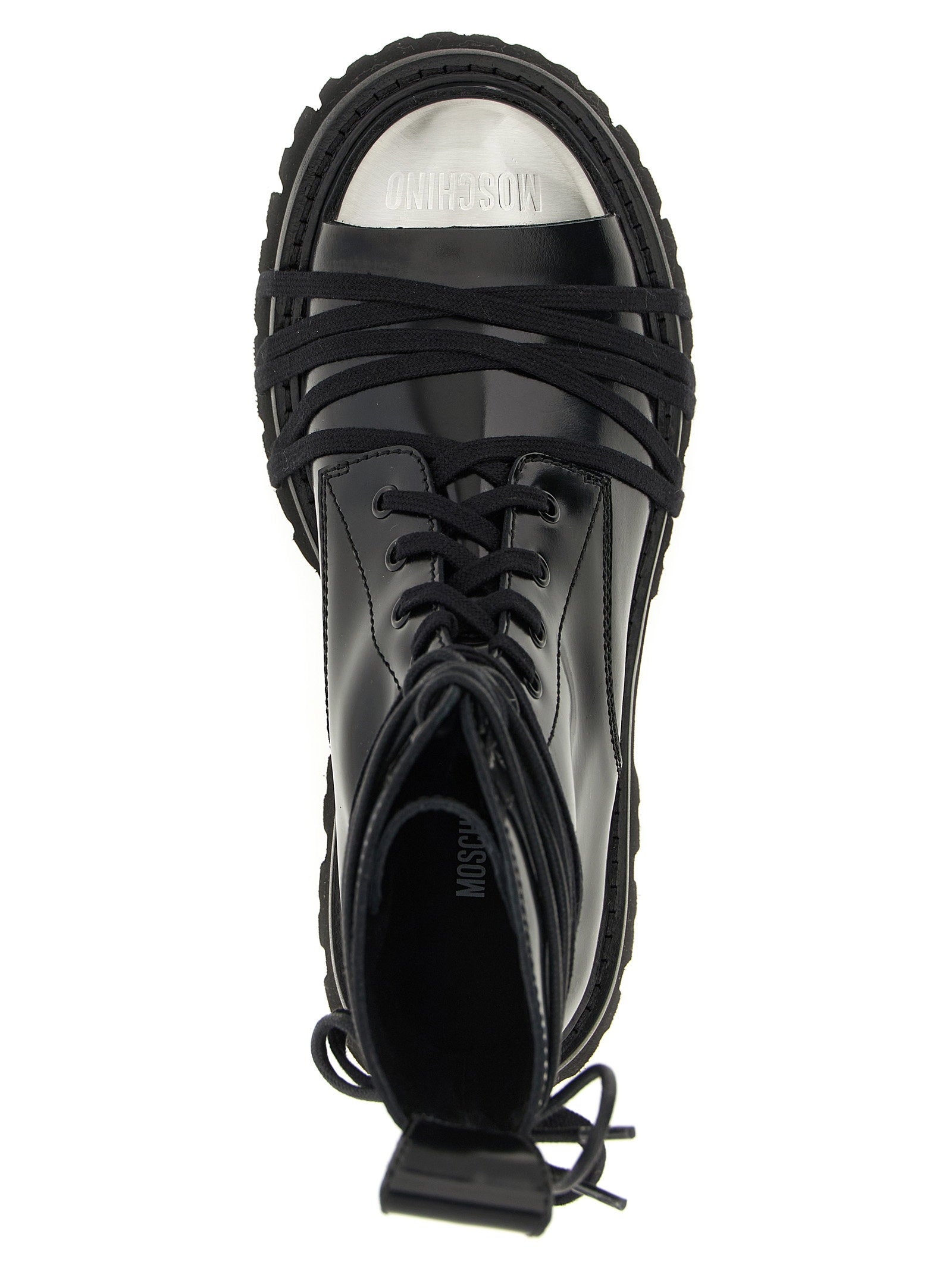 Moschino Combat Combat Boots Black