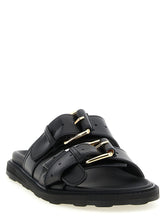 Moschino Double Strap Sandals Black