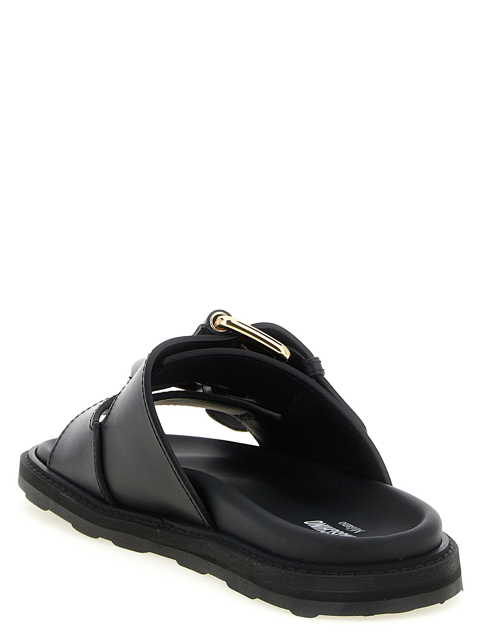 Moschino Double Strap Sandals Black