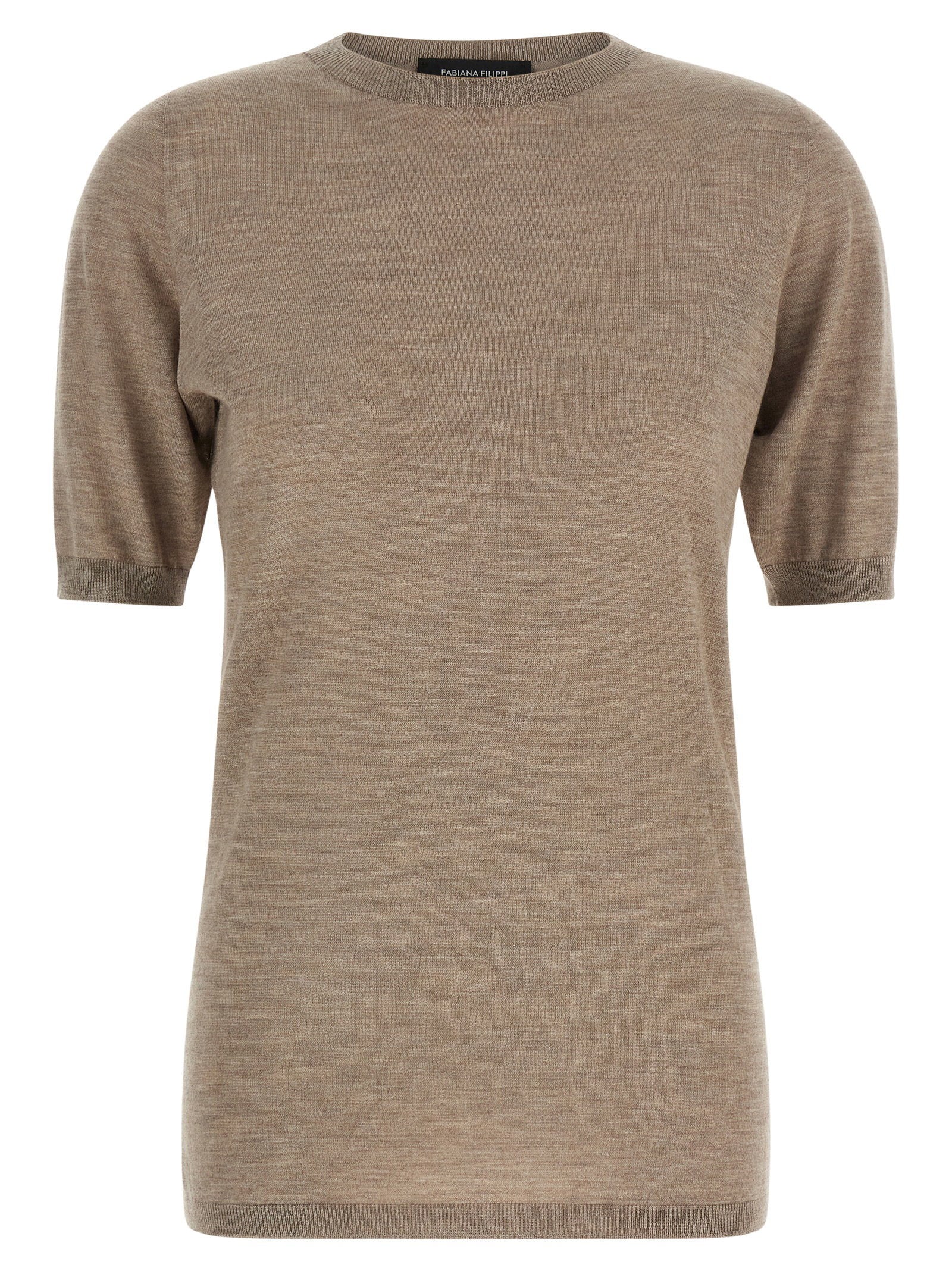 Fabiana Filippi Cashmere And Silk Sweater Beige