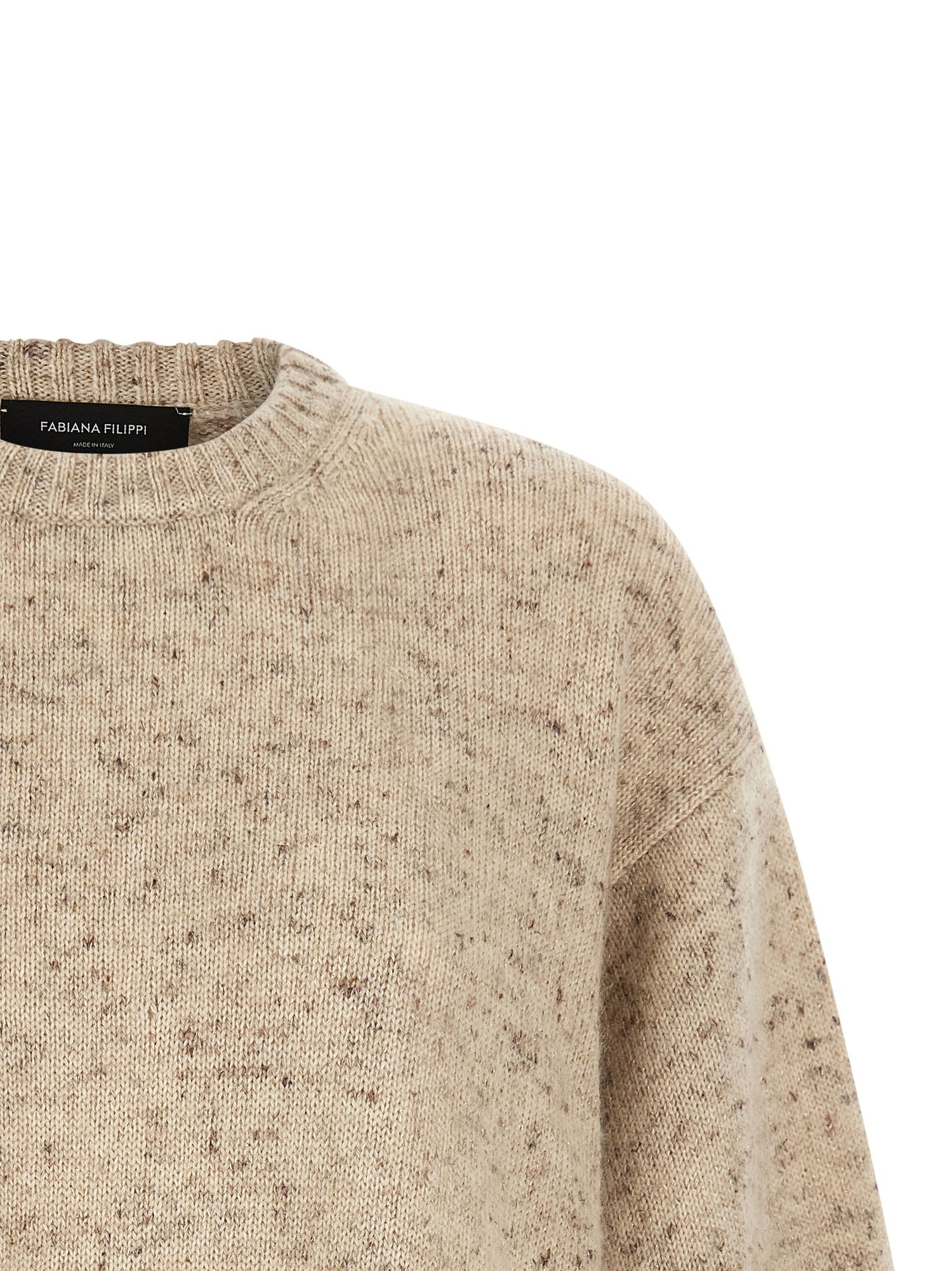 Fabiana Filippi Melange Wool Sweater Pink