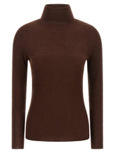 Fabiana Filippi Ribbed Turtleneck Sweater Brown