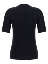 Fabiana Filippi Ribbed Knit T-shirt Blue