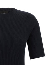 Fabiana Filippi Ribbed Knit T-shirt Blue