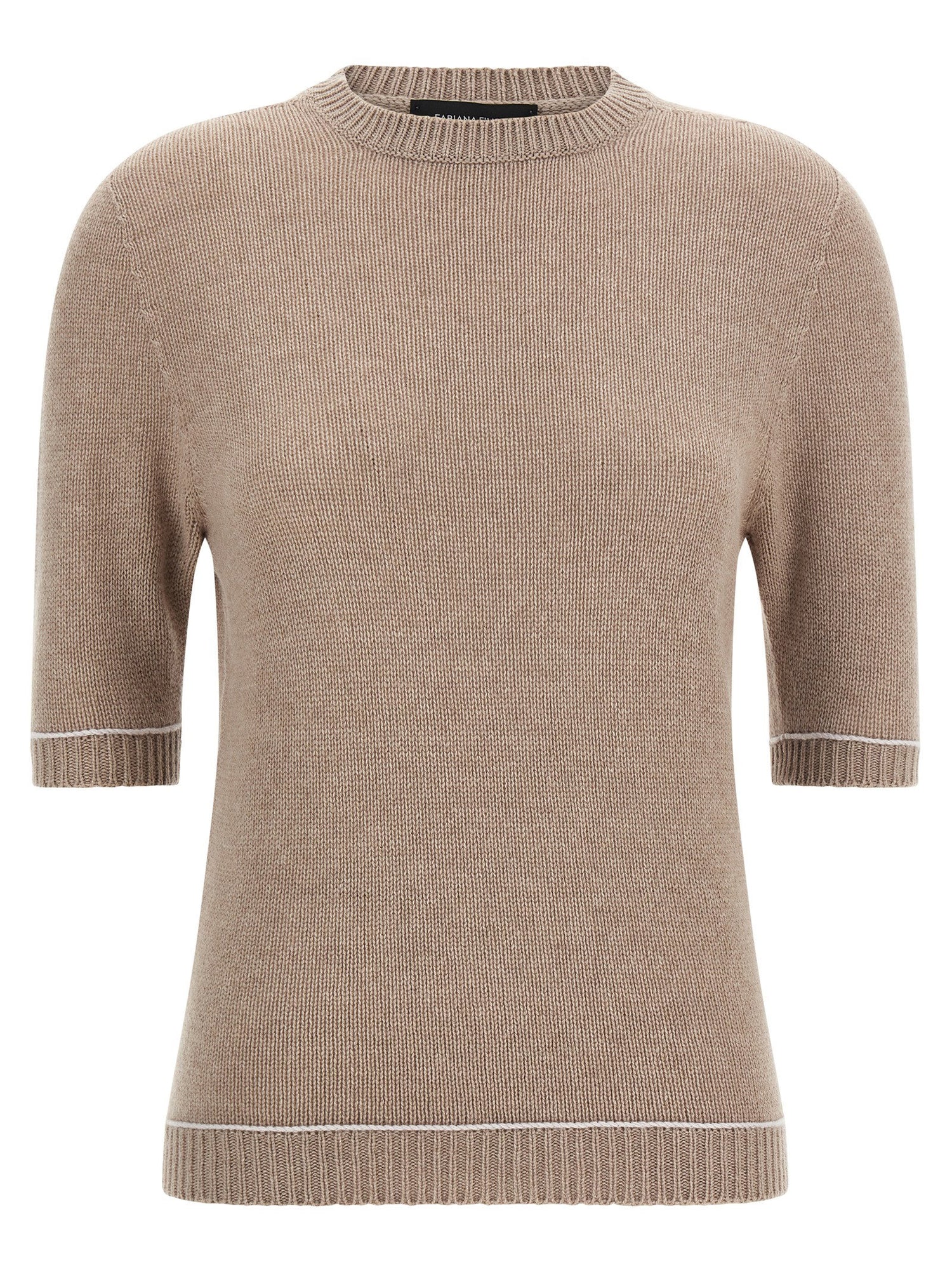 Fabiana Filippi Gauze Platinum Sweater Beige