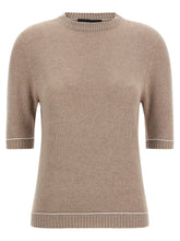 Fabiana Filippi Gauze Platinum Sweater Beige