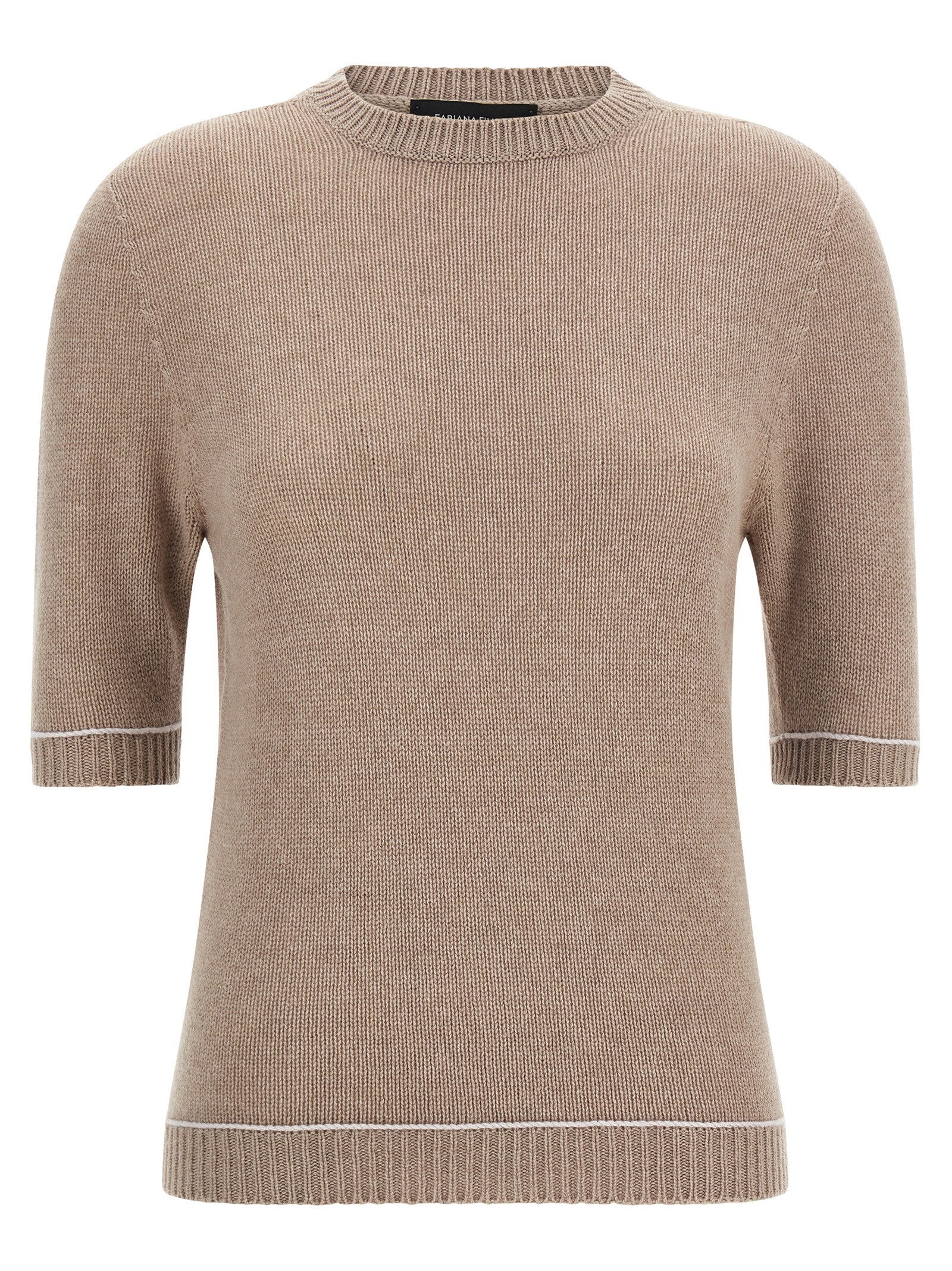Fabiana Filippi Gauze Platinum Sweater Beige