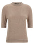 Fabiana Filippi Gauze Platinum Sweater Beige