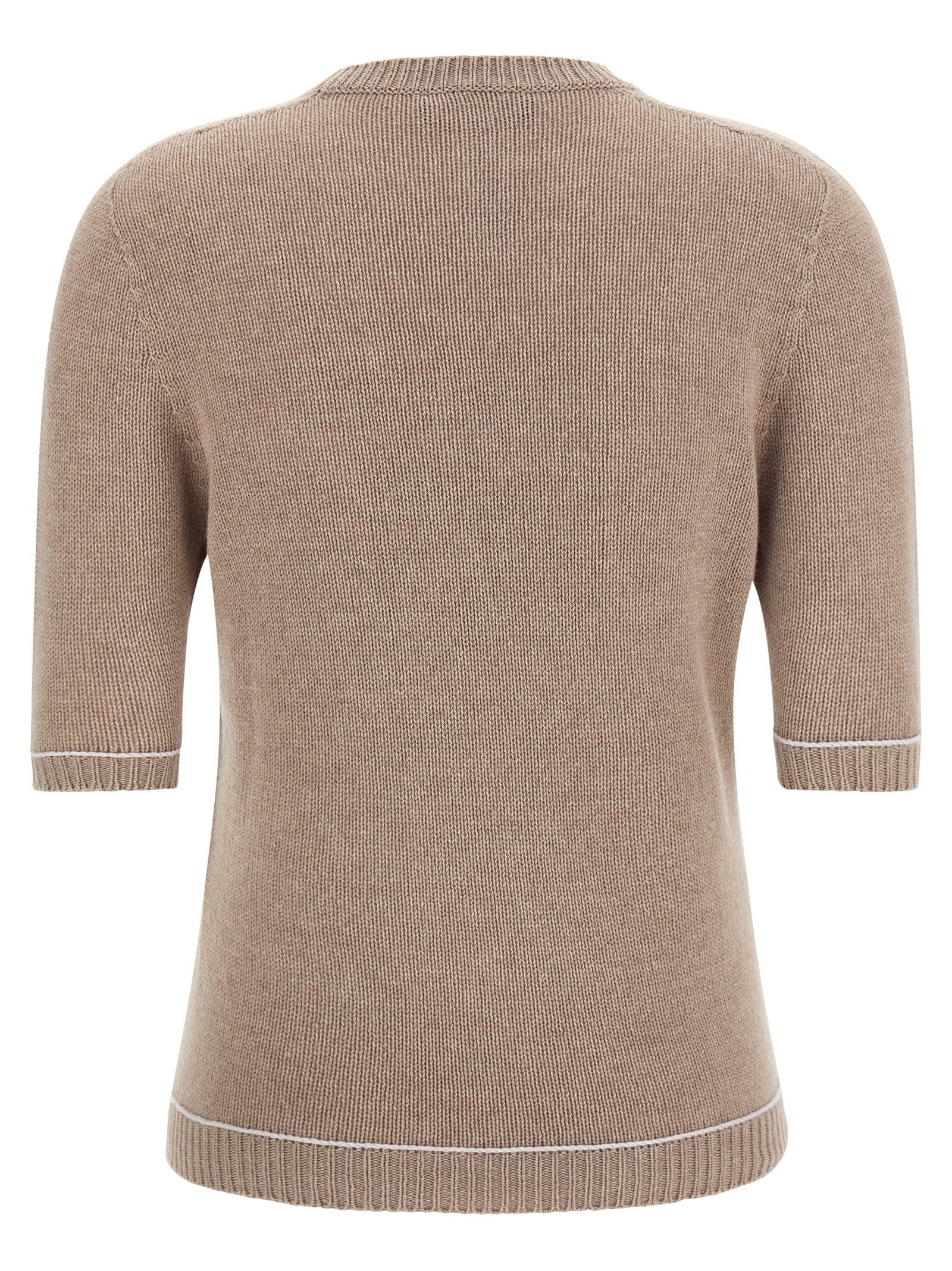 Fabiana Filippi Gauze Platinum Sweater Beige