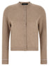 Fabiana Filippi Covered Buttons Cardigan Beige