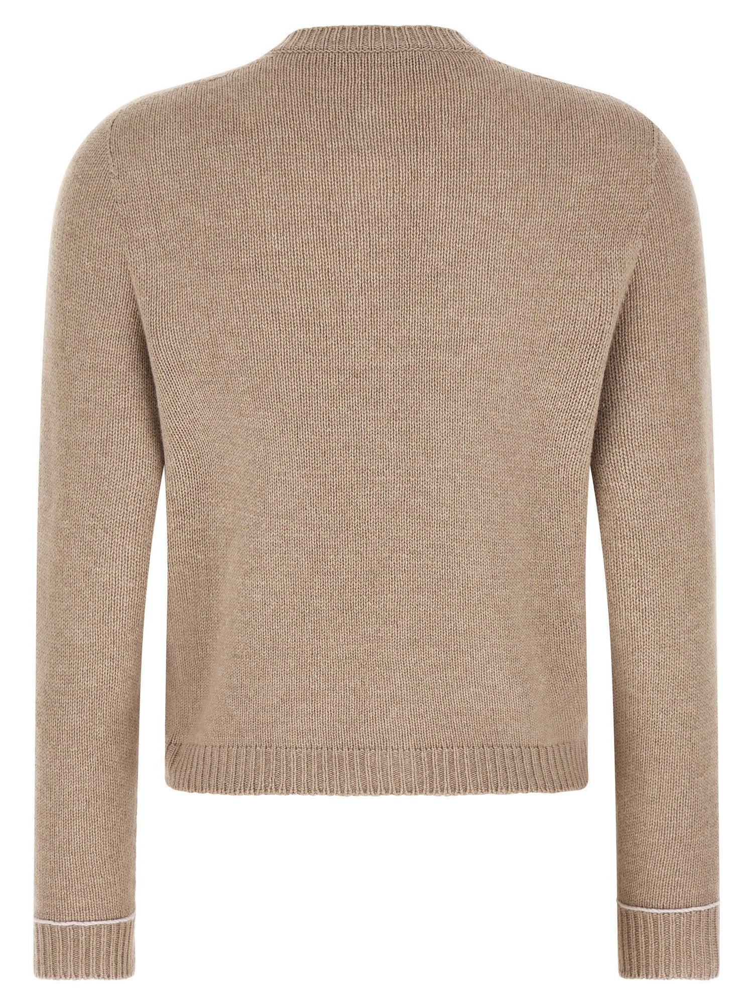Fabiana Filippi Covered Buttons Cardigan Beige