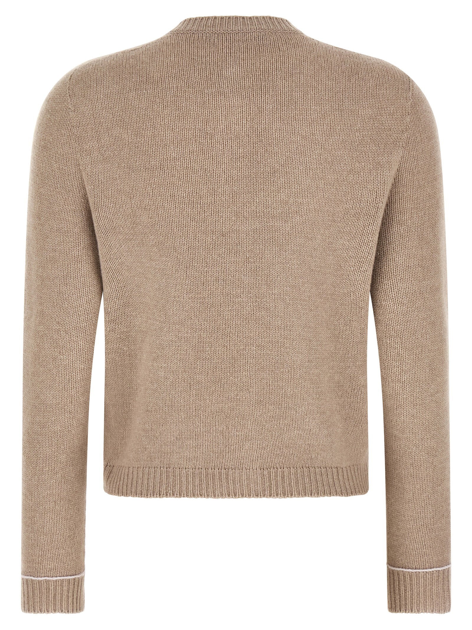 Fabiana Filippi Covered Buttons Cardigan Beige