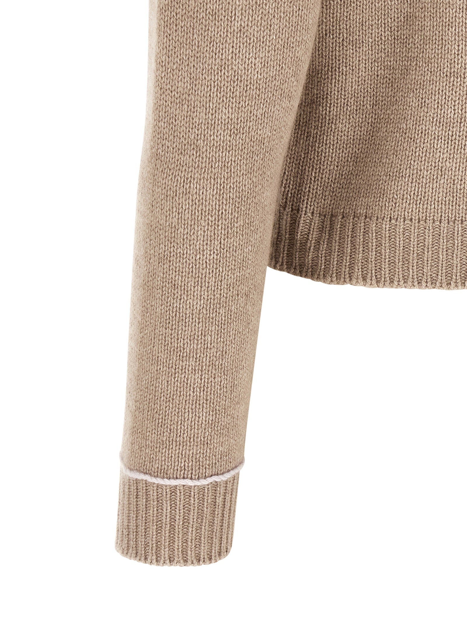 Fabiana Filippi Covered Buttons Cardigan Beige