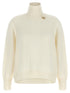 Fabiana Filippi Knot Pin Sweater White