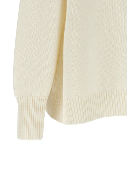 Fabiana Filippi Knot Pin Sweater White