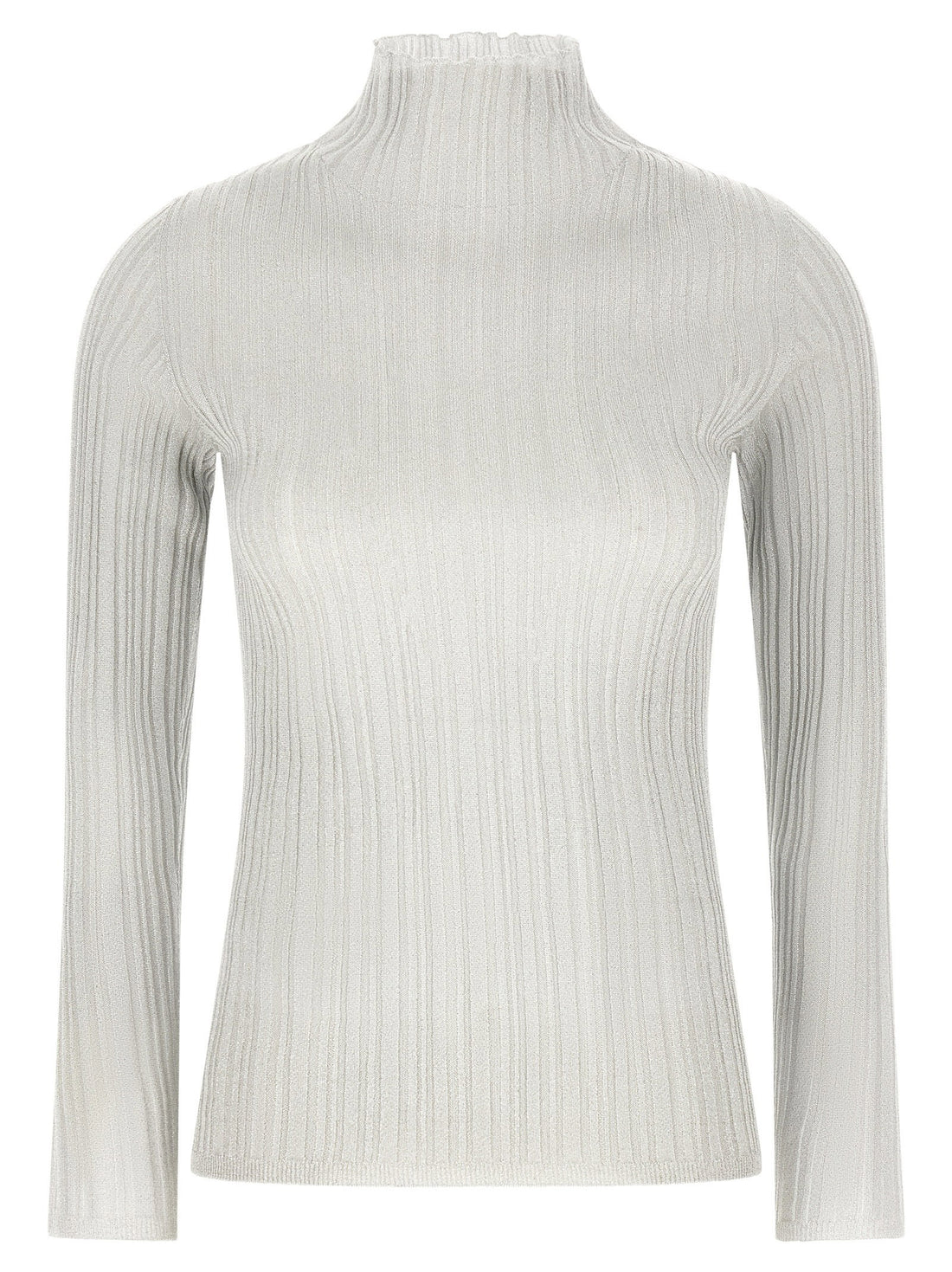 Fabiana Filippi Lamé Thread Sweater Gray