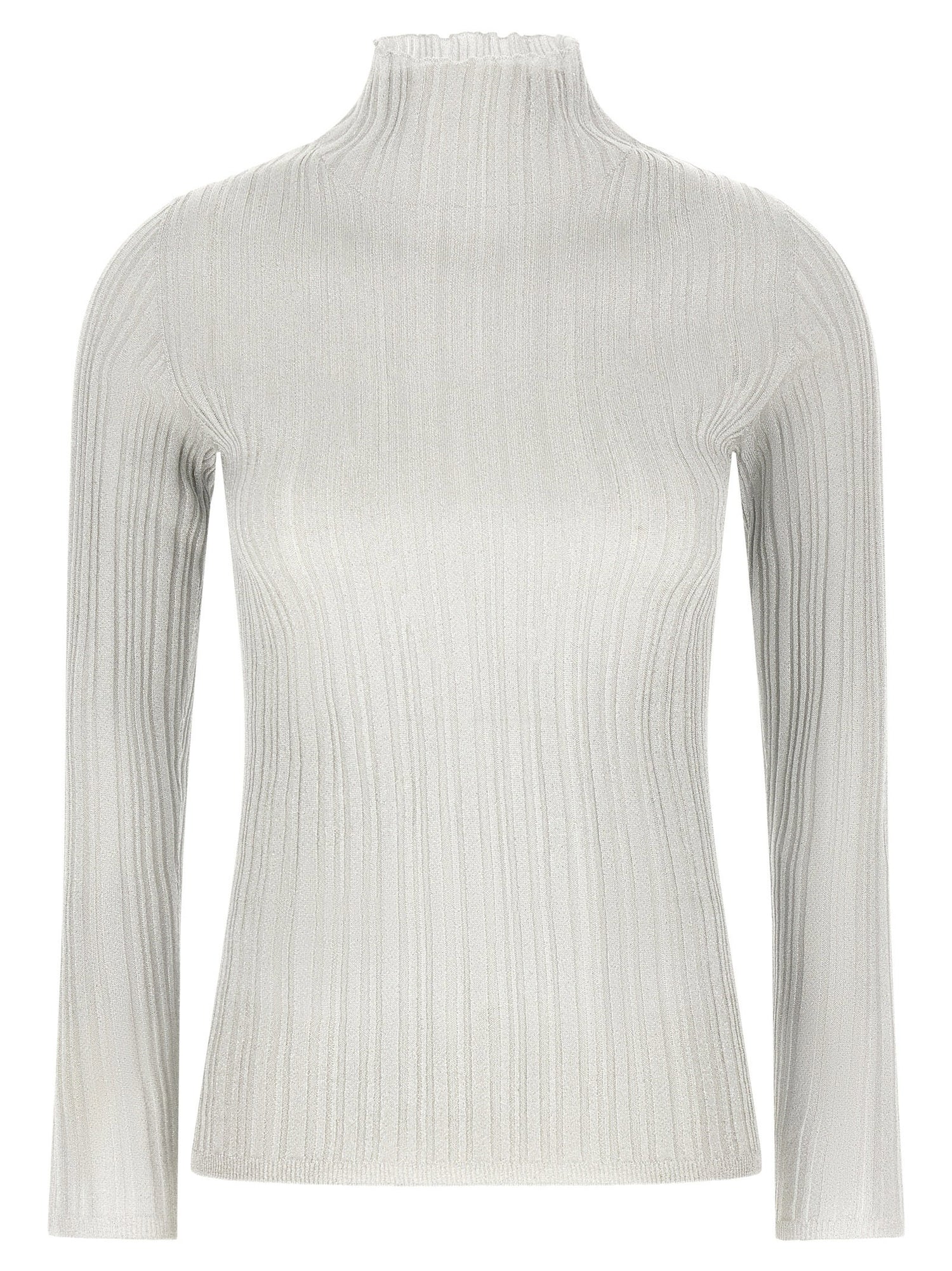 Fabiana Filippi Lamé Thread Sweater Gray
