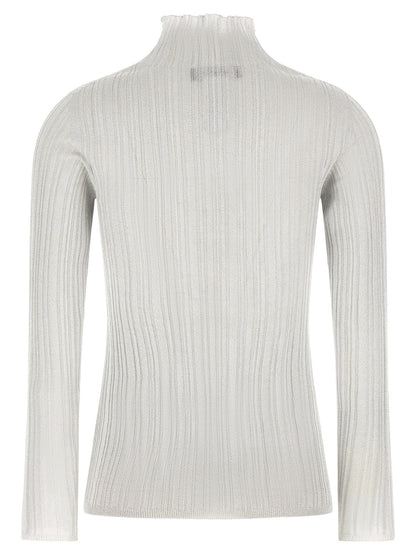 Fabiana Filippi Lamé Thread Sweater Gray