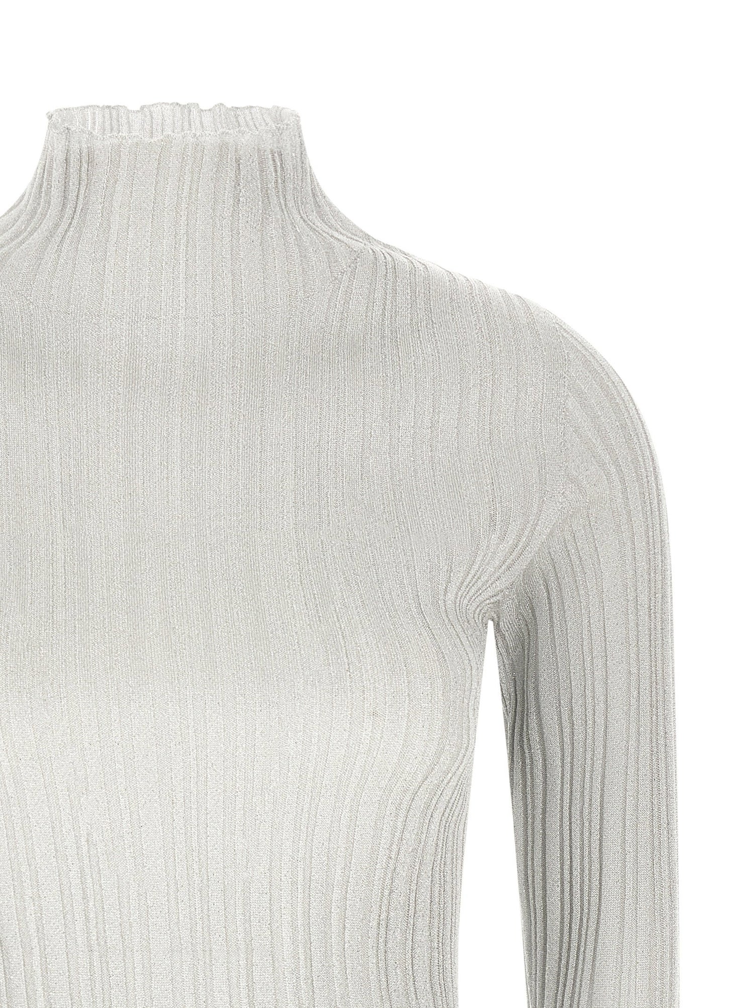 Fabiana Filippi Lamé Thread Sweater Gray