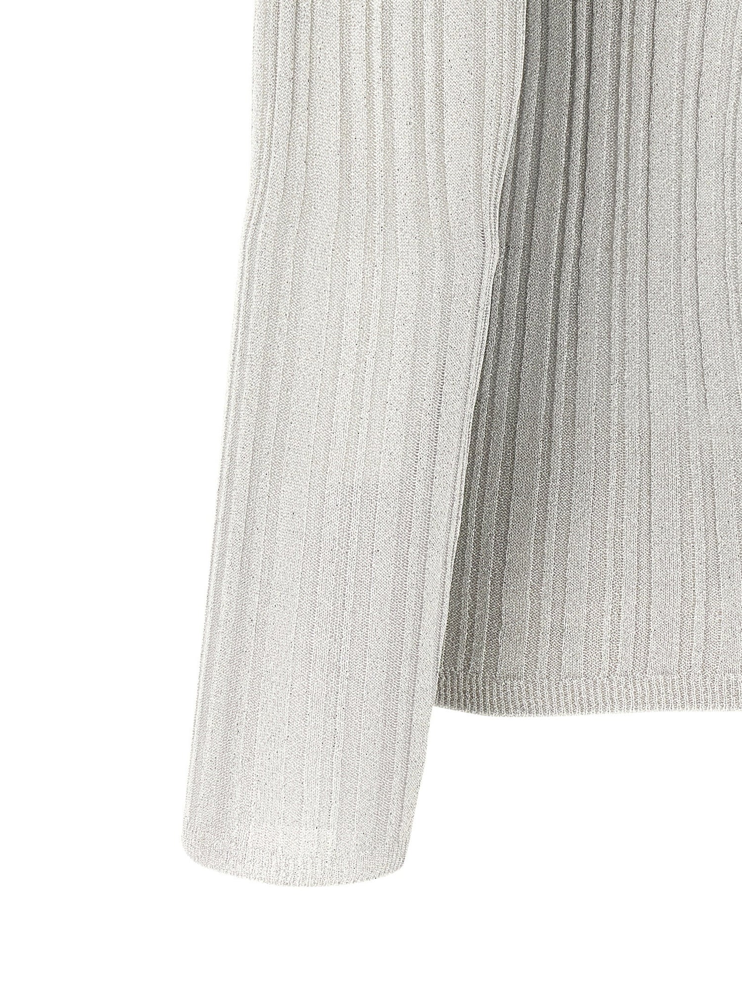 Fabiana Filippi Lamé Thread Sweater Gray