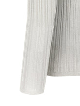Fabiana Filippi Lamé Thread Sweater Gray