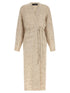 Fabiana Filippi Buttoned Yarn Cardigan Beige